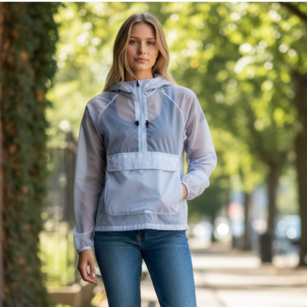 NWT UNDER ARMOUR RUN ANYWHERE ANORAK JACKET BLUE S/M